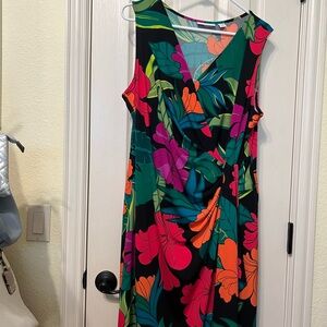 Susan Graver Tropical Floral Dress
